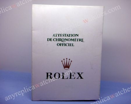 Rolex certificate paper - Unfilled - Replica Rolex Document